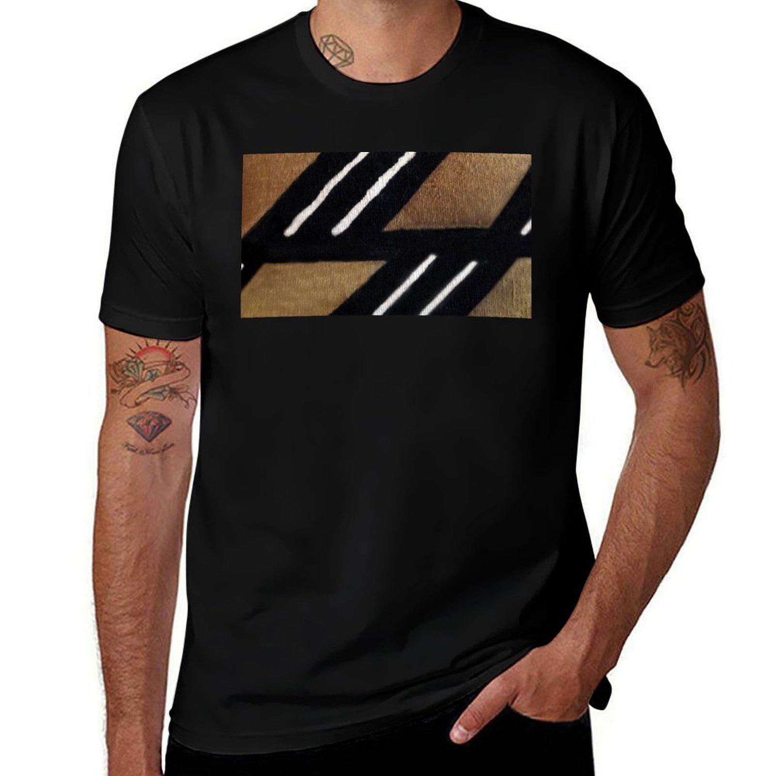 Mudcloth Print Top - Kaos African Mudcloth Kemeja Lengan Pendek