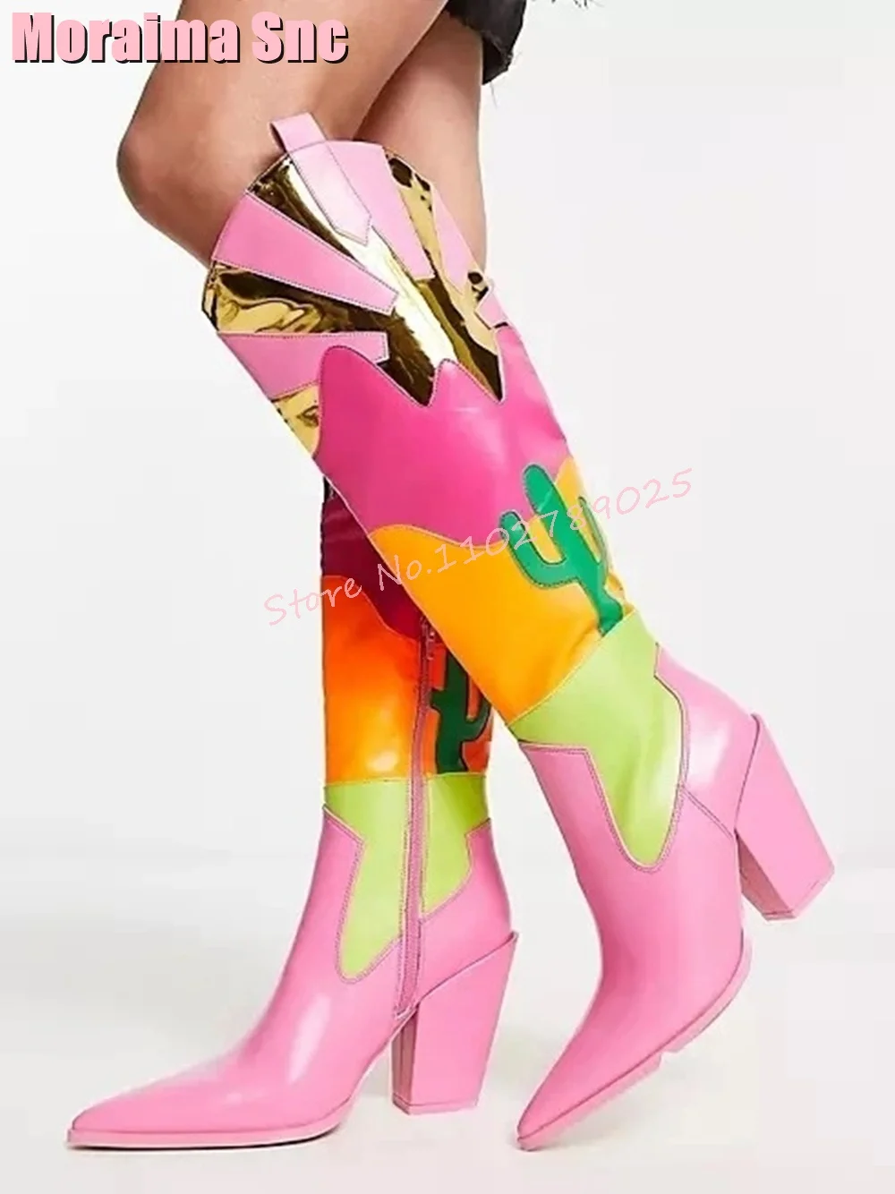 Ethnic Fashion In - Sepatu Bot Wanita Model Koboi Panjang