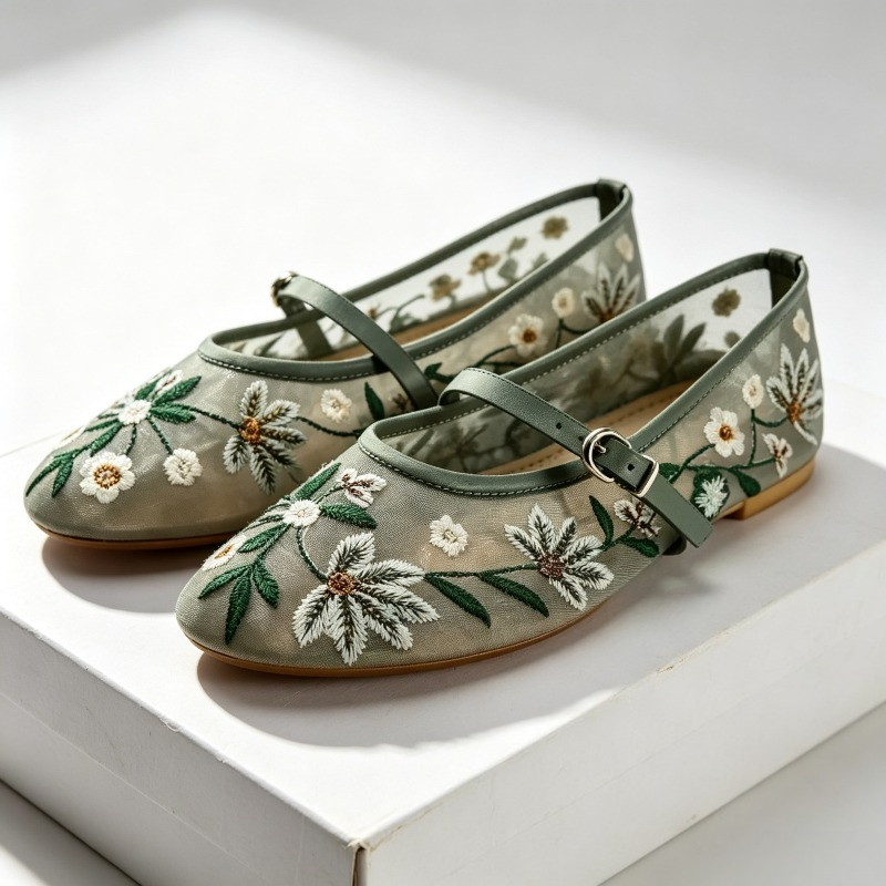 Ethnic Fashion Brands - Sandal Merek Sejuk Wanita Flat Balet