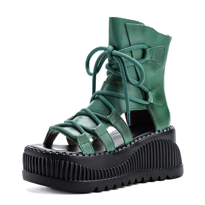 Ethnic Fashion In - Sepatu Bot Pergelangan Kaki Kulit Asli