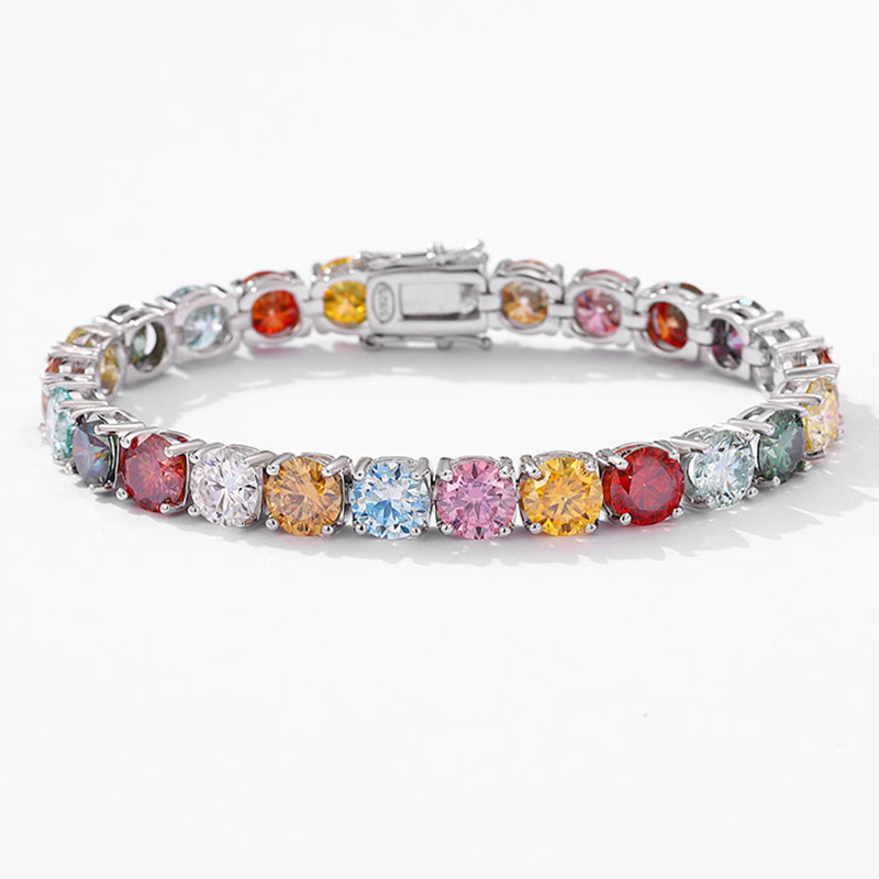 Ethnic Fashion Wear For Women - Gelang platinum PT950 moissanite warna dopamin