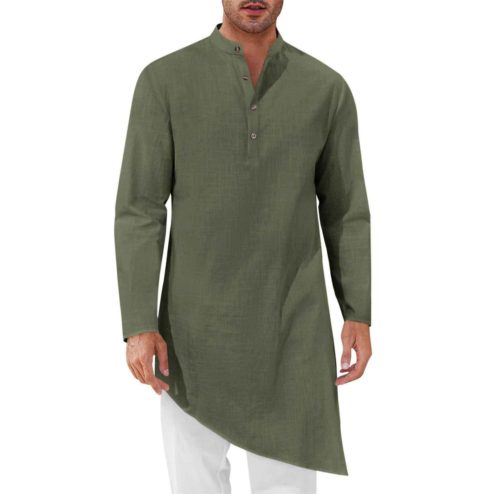 Kemeja Panjang Minimalis Pria, - Kurta Men Cotton ulasan dan harga
