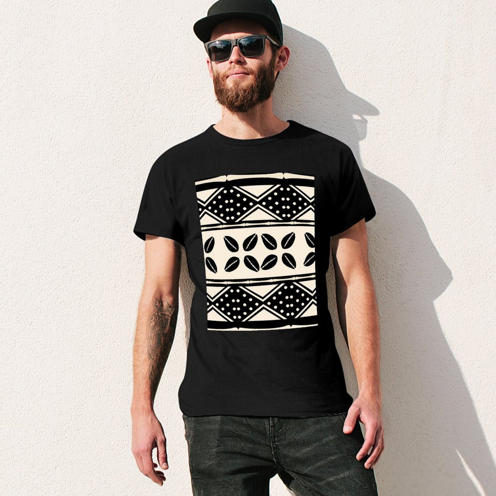 Kaos Pola Kain Lumpur Abstrak  - Mudcloth Print Top ulasan dan harga
