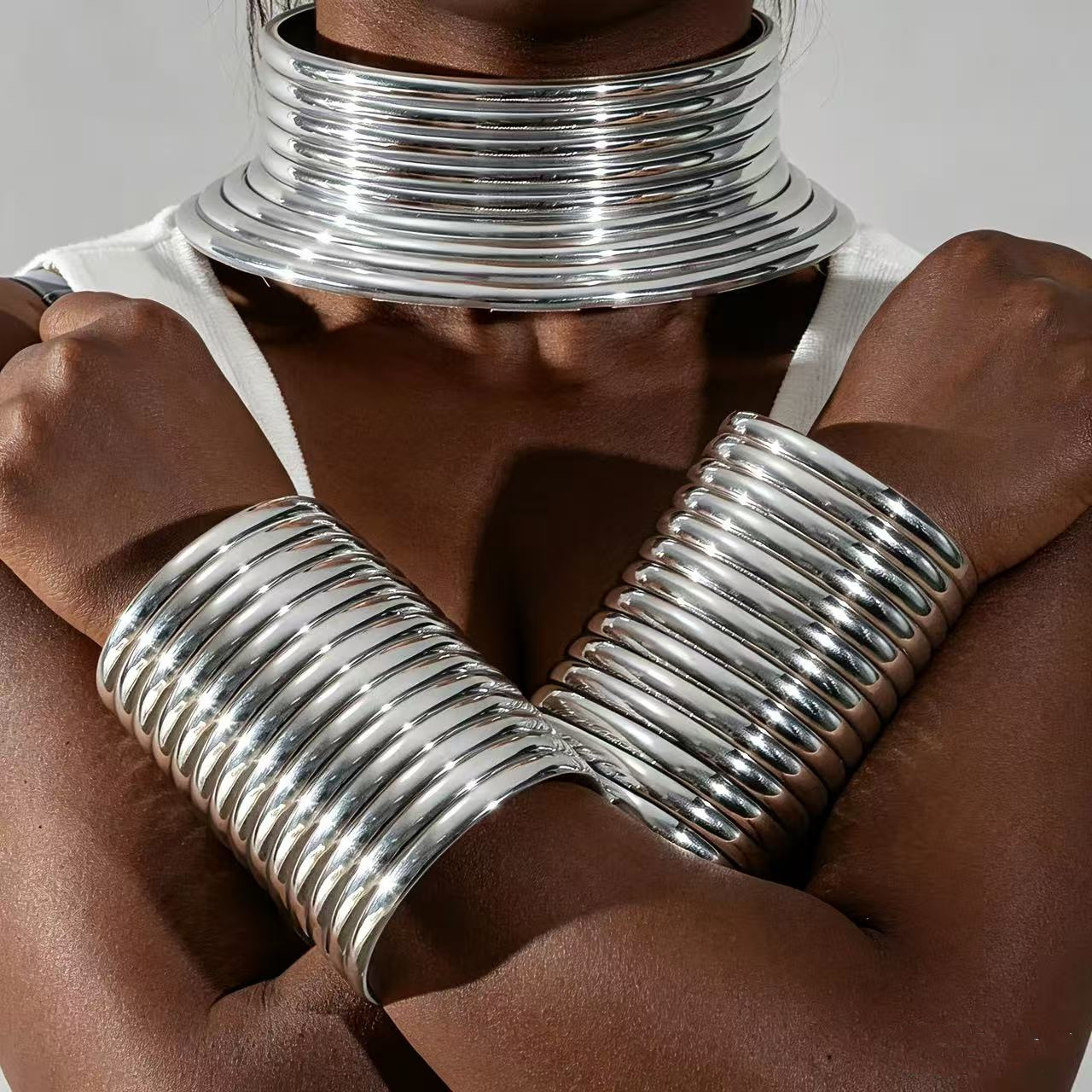 Set Gelang Kalung Suku Afrika, - Ethnic Fashion Runway ulasan dan harga