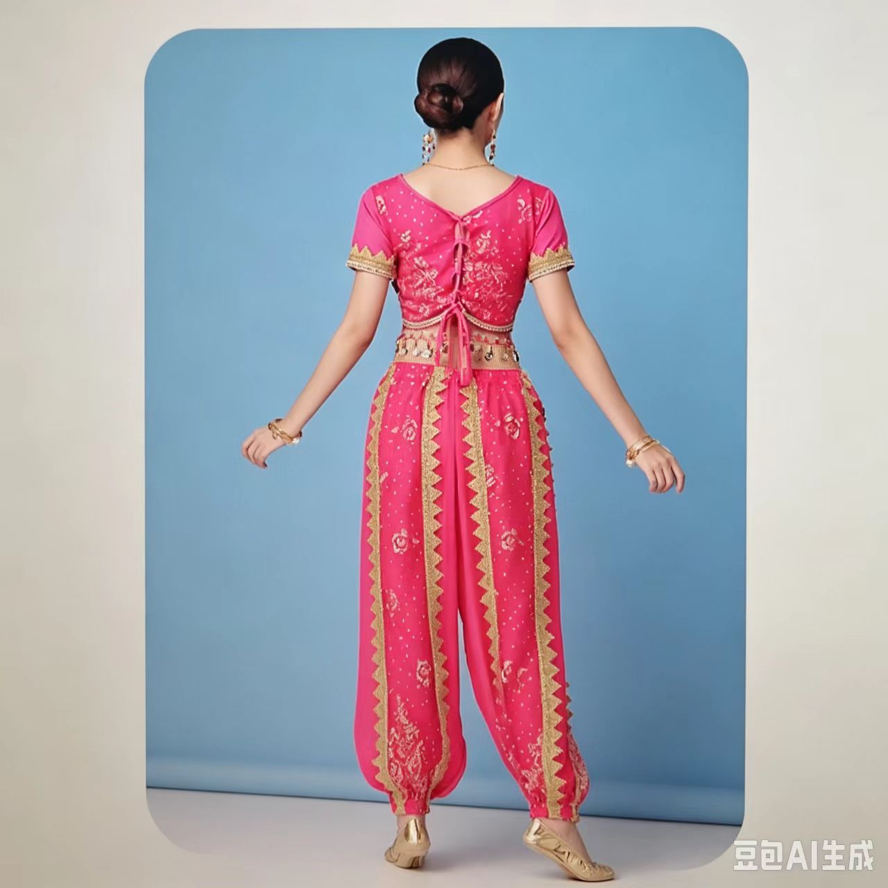 Setelan celana pertunjukan pan - Salwar Kameez Set ulasan dan harga