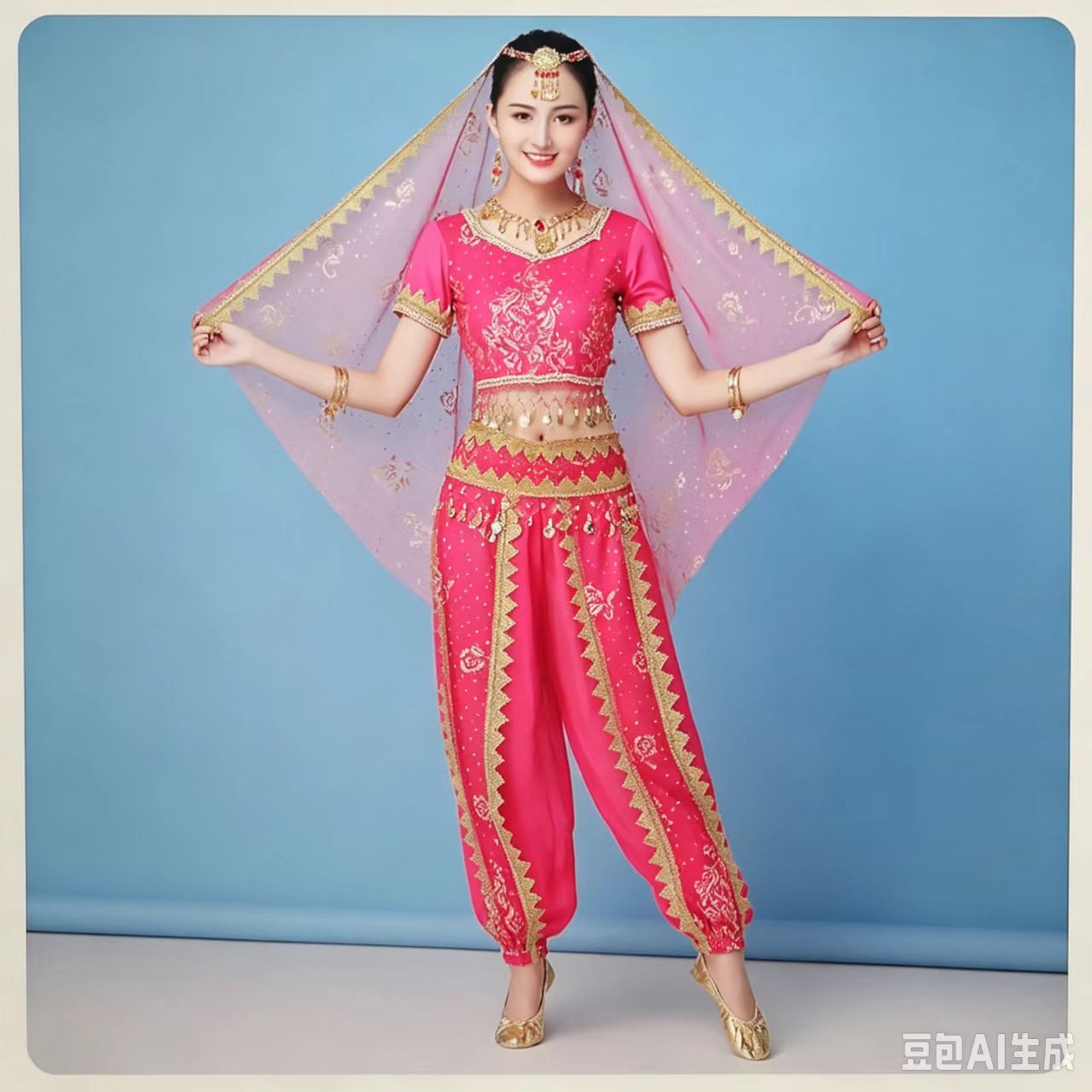 Setelan celana pertunjukan pan - Salwar Kameez Set ulasan dan harga
