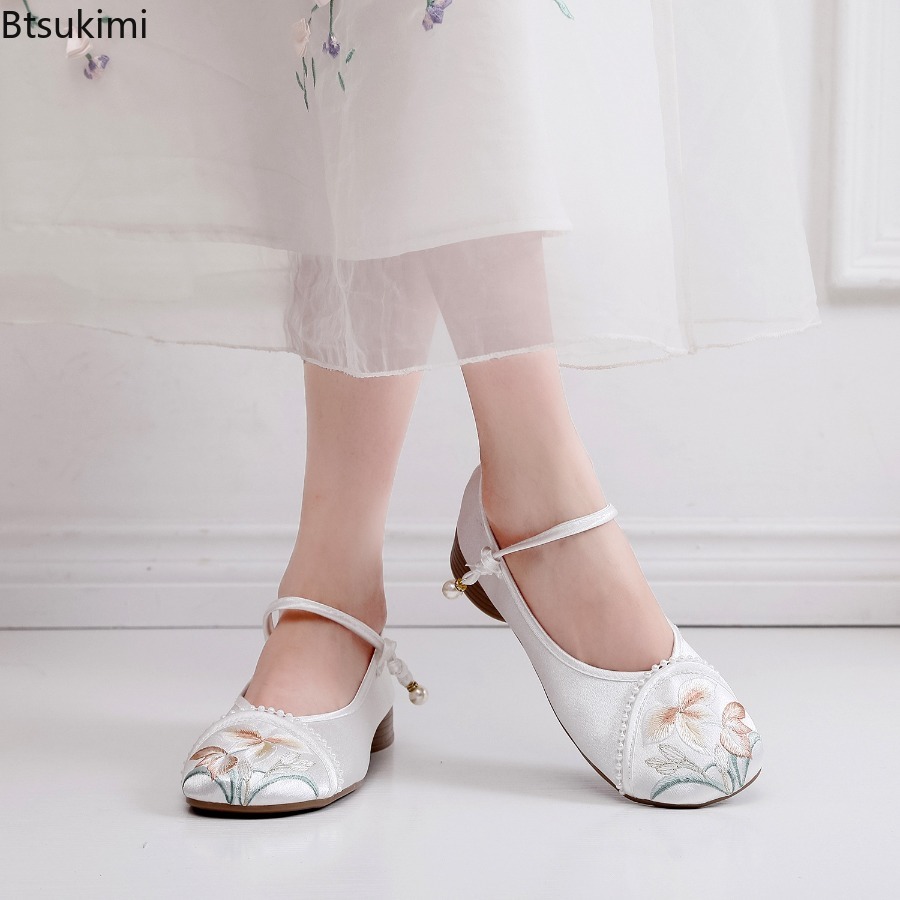 Sepatu Wanita Hak Rendah Gaya  - Ethnic Fashion In ulasan dan harga