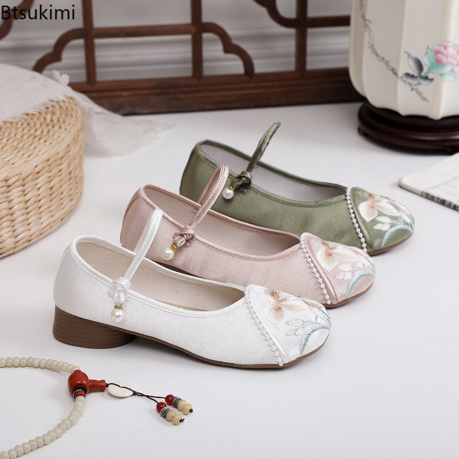 Sepatu Wanita Hak Rendah Gaya  - Ethnic Fashion In ulasan dan harga