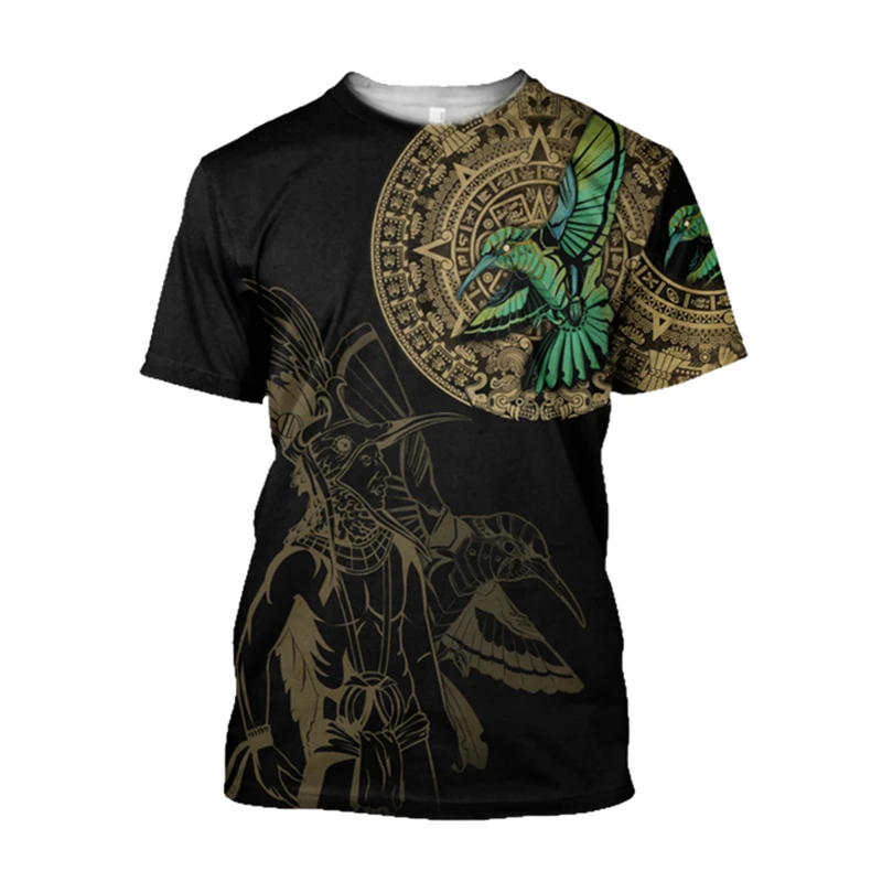 Kaos Retro Etnik Aztec Meksiko - Men'S Ethnic Fashion Trends ulasan dan harga