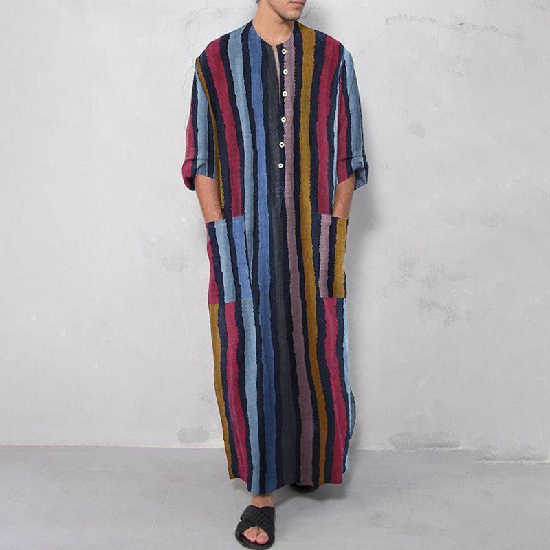 Kemeja Pria Bergaris Panjang B - Ethnic Wear Fashion Designer ulasan dan harga