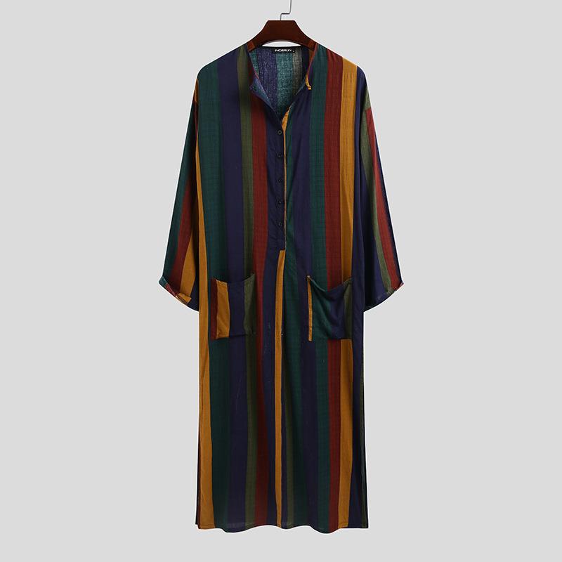 Kemeja Pria Bergaris Panjang B - Ethnic Wear Fashion Designer ulasan dan harga
