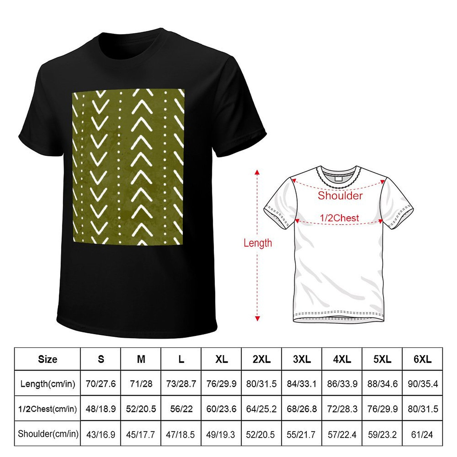 Kaos Pola Panah Kain Mudcloth  - Mudcloth Print Top ulasan dan harga