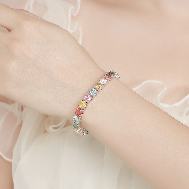 Gelang platinum PT950 moissani - Ethnic Fashion Wear For Women ulasan dan harga