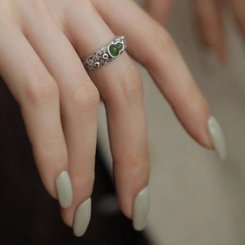 Cincin Terbuka Perak Bentuk La - Ethnic Wear Fashion Designer ulasan dan harga