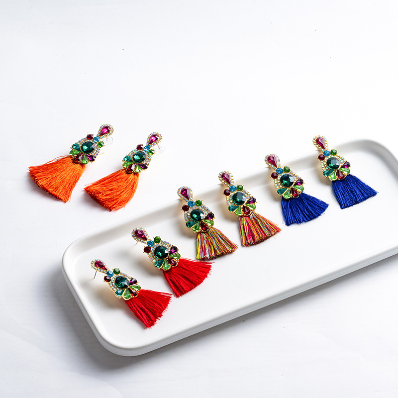 Anting-anting berlian imitasi  - Ethnic Fashion Brands ulasan dan harga