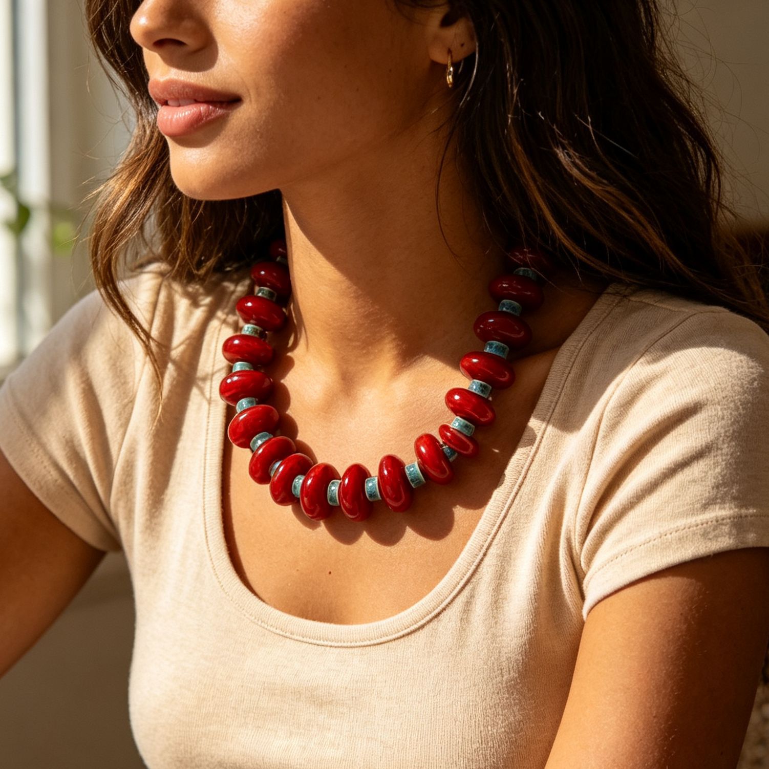 Kalung manik-manik Maillard ya - Ethnic Wear Fashion Designer ulasan dan harga