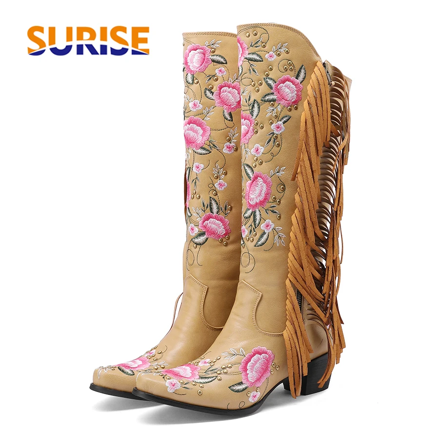 Sepatu Bot Setinggi Lutut Bara - Ethnic Fashion In ulasan dan harga