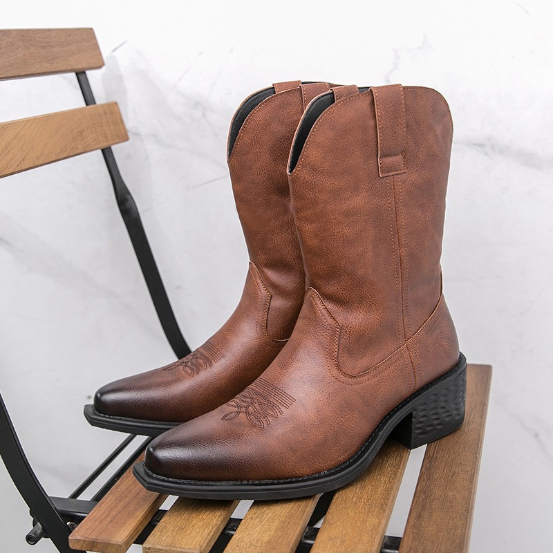 Sepatu Bot Pria Bordir Klasik  - Ethnic Fashion In ulasan dan harga