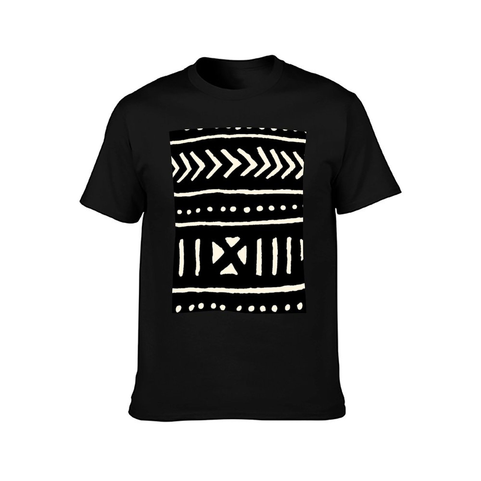 Kaos Kain Afrika Hitam Putih A - Mudcloth Print Top ulasan dan harga
